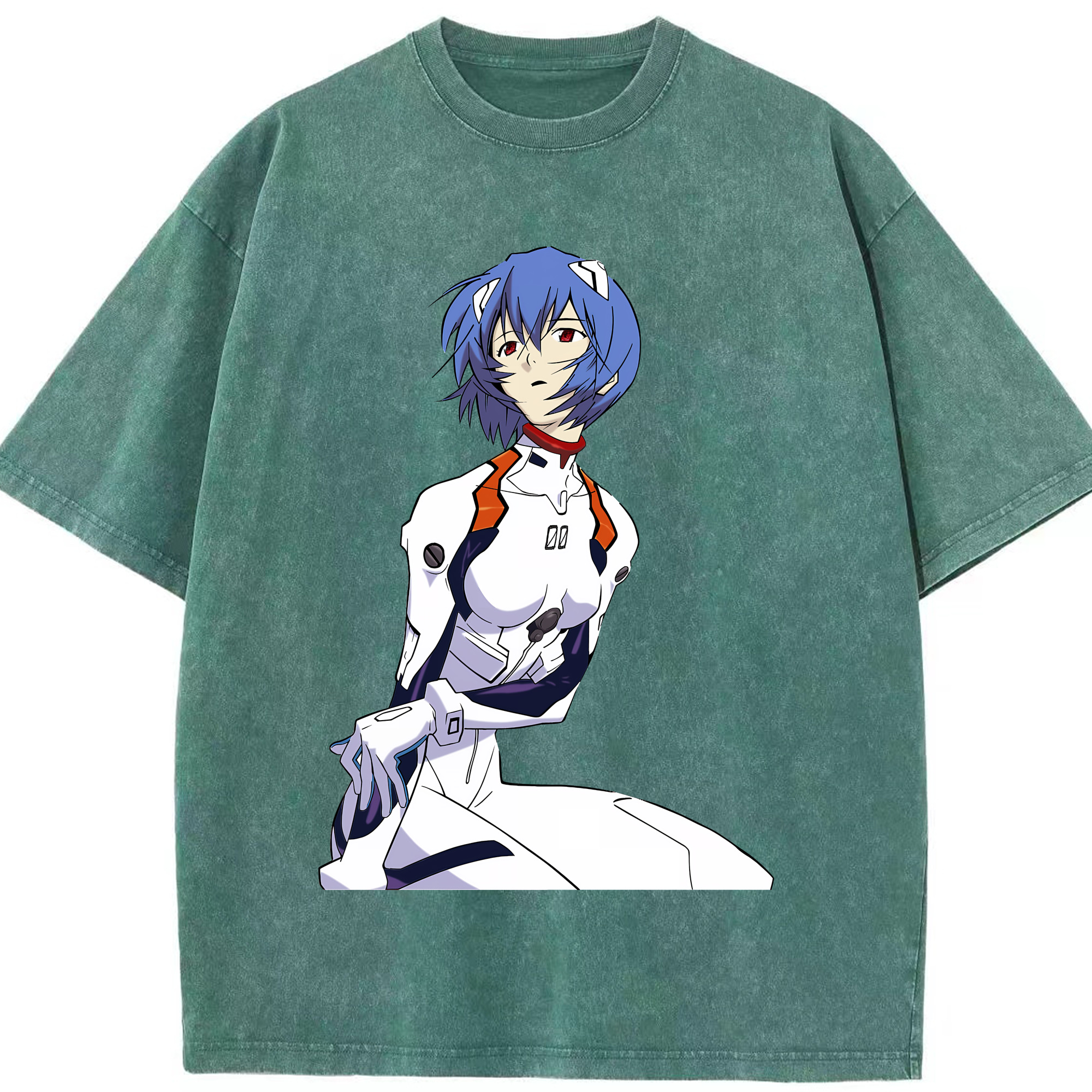 （画像用） EVA 新世紀エヴァンゲリオン 綿100% ヴィンテージ風 半袖Tシャツ（フロントプリント）